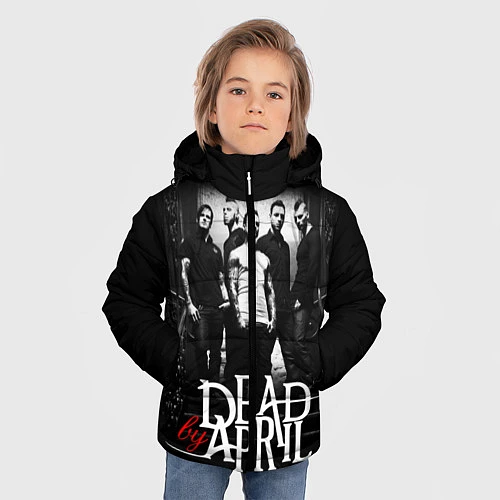 Зимняя куртка для мальчика Dead by April: Dark Rock / 3D-Светло-серый – фото 3