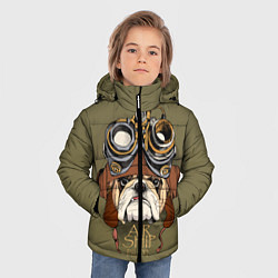 Куртка зимняя для мальчика Air ship pilot, цвет: 3D-черный — фото 2