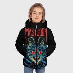 Куртка зимняя для мальчика Mastodon: Demonic Cat, цвет: 3D-светло-серый — фото 2