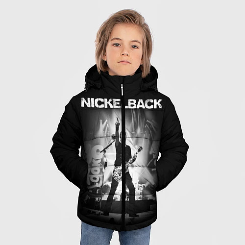 Зимняя куртка для мальчика Nickelback Rock / 3D-Светло-серый – фото 3
