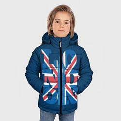 Куртка зимняя для мальчика London: Great Britain, цвет: 3D-светло-серый — фото 2