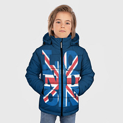 Куртка зимняя для мальчика London: Great Britain, цвет: 3D-черный — фото 2