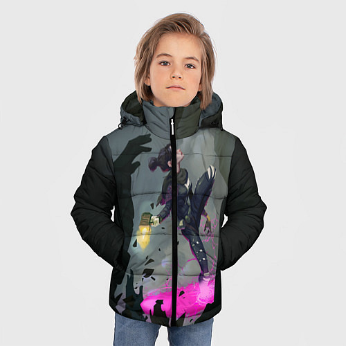 Зимняя куртка для мальчика Apex Legends: Wraith / 3D-Светло-серый – фото 3