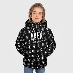 Куртка зимняя для мальчика Apex Legends: Black Pattern, цвет: 3D-черный — фото 2