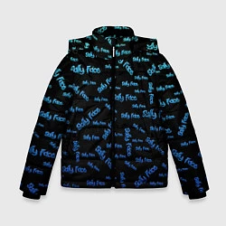 Куртка зимняя для мальчика Sally Face: Blue Pattern, цвет: 3D-черный
