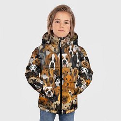 Куртка зимняя для мальчика Породы собак, цвет: 3D-черный — фото 2