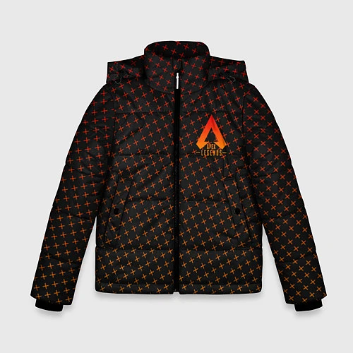 Зимняя куртка для мальчика Apex Legends: Orange Dotted / 3D-Красный – фото 1