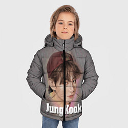 Куртка зимняя для мальчика BTS JungKook, цвет: 3D-черный — фото 2