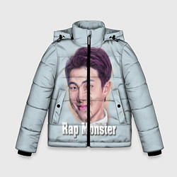Куртка зимняя для мальчика BTS Rap Monster, цвет: 3D-черный