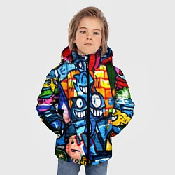 Куртка зимняя для мальчика Graffiti Exclusive, цвет: 3D-красный — фото 2