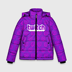 Куртка зимняя для мальчика Twitch Online, цвет: 3D-черный