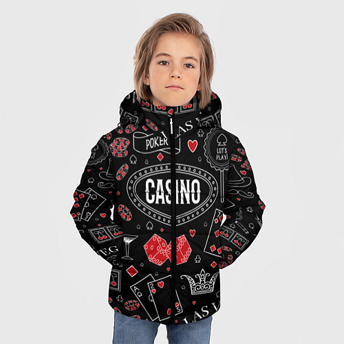 Зимняя куртка для мальчика Casino / 3D-Светло-серый – фото 3
