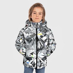 Куртка зимняя для мальчика Бриллиантовое мерцание, цвет: 3D-черный — фото 2