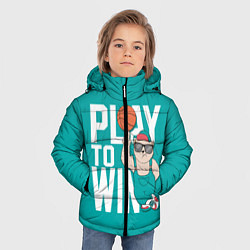 Куртка зимняя для мальчика Play to win, цвет: 3D-светло-серый — фото 2