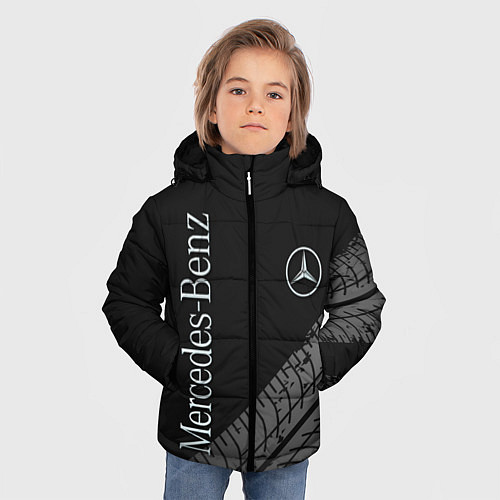 Зимняя куртка для мальчика Mercedes AMG: Street Style / 3D-Светло-серый – фото 3