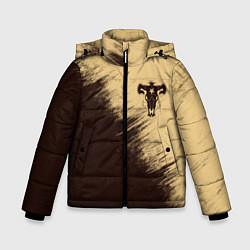 Куртка зимняя для мальчика Black Clover, цвет: 3D-светло-серый