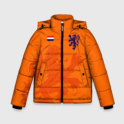 Куртка зимняя для мальчика Сборная Голландии, цвет: 3D-черный