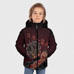 Куртка зимняя для мальчика SCARLXRD: Dark Man, цвет: 3D-черный — фото 2