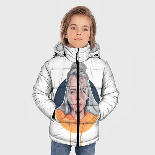 Зимняя куртка для мальчика Billie Eilish: Six Feet Under / 3D-Светло-серый – фото 3