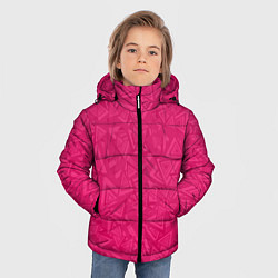 Куртка зимняя для мальчика Абстракция и фигуры, цвет: 3D-светло-серый — фото 2