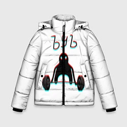 Куртка зимняя для мальчика ЪУЪ СЪУКА КАЧОК, цвет: 3D-красный