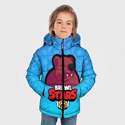 Куртка зимняя для мальчика Bear: Brawl Stars, цвет: 3D-черный — фото 2