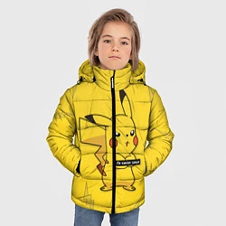 Куртка зимняя для мальчика Ля какая цаца, цвет: 3D-черный — фото 2