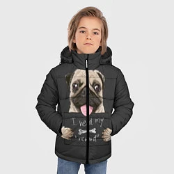 Куртка зимняя для мальчика I need my ??reward??, цвет: 3D-черный — фото 2