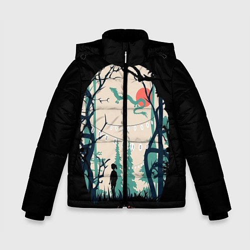 Зимняя куртка для мальчика Хранители Леса / 3D-Красный – фото 1