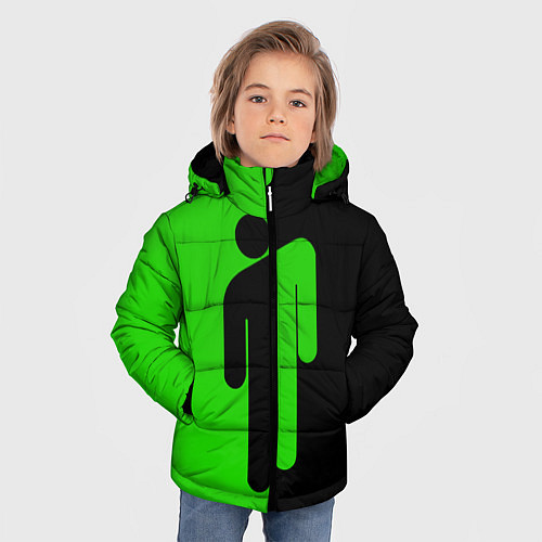 Зимняя куртка для мальчика BILLIE EILISH / 3D-Светло-серый – фото 3