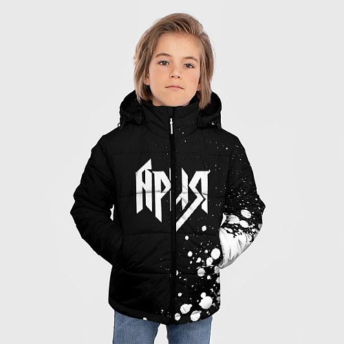Зимняя куртка для мальчика Ария / 3D-Светло-серый – фото 3