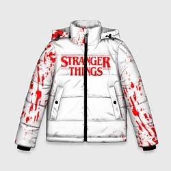 Куртка зимняя для мальчика STRANGER THINGS, цвет: 3D-черный