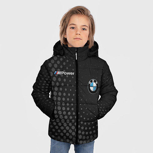 Зимняя куртка для мальчика BMW / 3D-Светло-серый – фото 3
