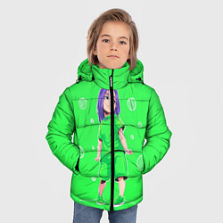 Куртка зимняя для мальчика Billie Eilish: Acid Girl, цвет: 3D-черный — фото 2