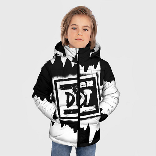 Зимняя куртка для мальчика ДДТ / 3D-Светло-серый – фото 3