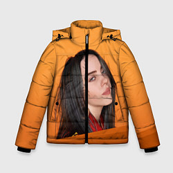 Куртка зимняя для мальчика BILLIE EILISH: Orange Mood, цвет: 3D-черный
