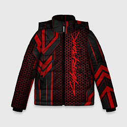 Куртка зимняя для мальчика Cyberpunk 2077, цвет: 3D-светло-серый