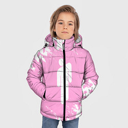 Куртка зимняя для мальчика Billie Eilish: Pink Style, цвет: 3D-черный — фото 2