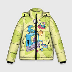 Куртка зимняя для мальчика Sweet BMOs, цвет: 3D-черный