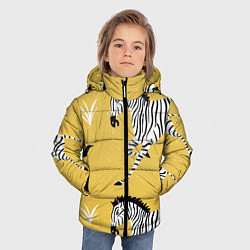 Куртка зимняя для мальчика Зебра арт, цвет: 3D-красный — фото 2