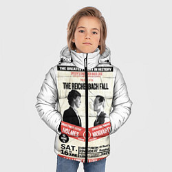 Куртка зимняя для мальчика The reichenbach fall, цвет: 3D-черный — фото 2