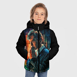 Куртка зимняя для мальчика Sherlock, цвет: 3D-красный — фото 2