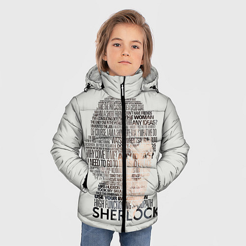 Зимняя куртка для мальчика Sherlock / 3D-Светло-серый – фото 3
