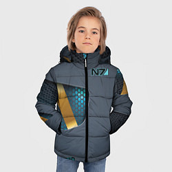 Куртка зимняя для мальчика Mass Effect N7, цвет: 3D-красный — фото 2
