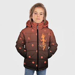 Куртка зимняя для мальчика Flame Princess, цвет: 3D-светло-серый — фото 2