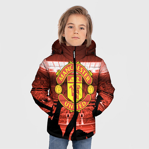 Зимняя куртка для мальчика Manchester United / 3D-Светло-серый – фото 3