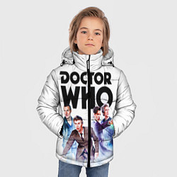 Куртка зимняя для мальчика Доктор Кто, цвет: 3D-светло-серый — фото 2