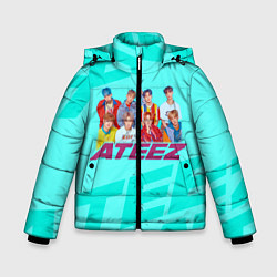 Куртка зимняя для мальчика Ateez, цвет: 3D-светло-серый