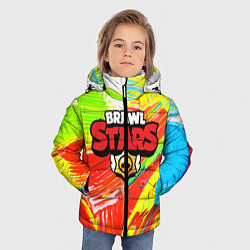 Куртка зимняя для мальчика BRAWL STARS, цвет: 3D-черный — фото 2