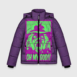 Куртка зимняя для мальчика Oh my good!!, цвет: 3D-черный